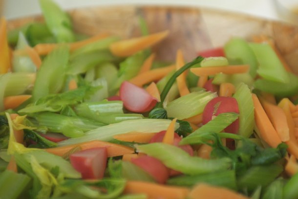 Tostadas con verduras